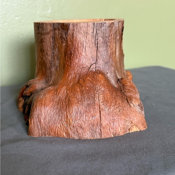 Live Edge Red Oak Bowl Rustic Home Living Artisan Natural Woodcraft Gift 4"x5" - Picture 3 of 8